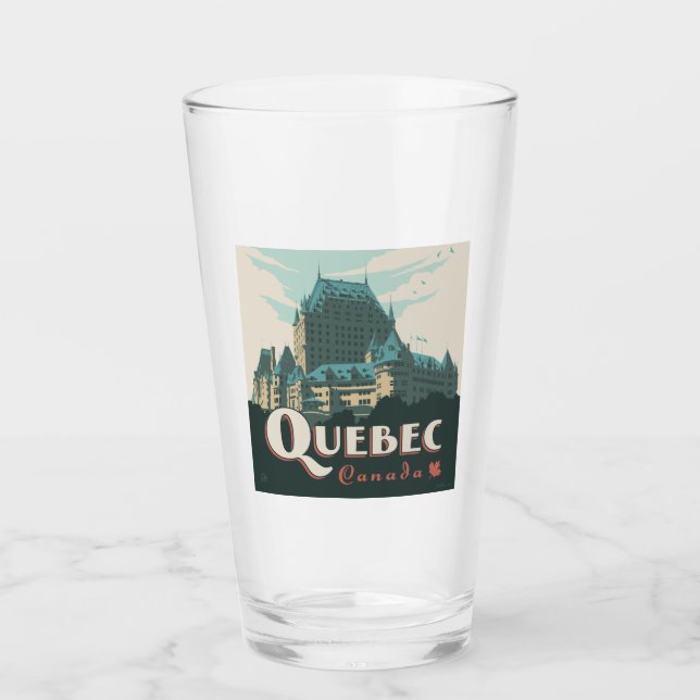 Quebec Canada | Château Frontenac Glass (Front)
