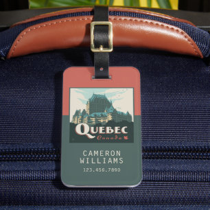 Quebec Canada Château Frontenac Luggage Tag