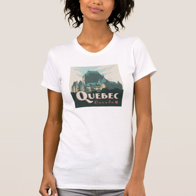 Quebec Canada | Château Frontenac T-Shirt (Front)