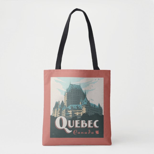 Quebec Canada | Château Frontenac Tote Bag (Front)