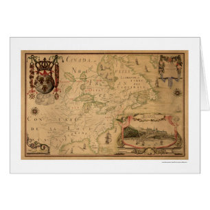 Quebec Canada Early Map 1688
