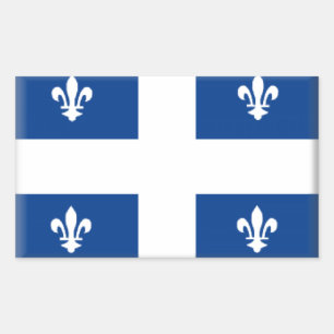Quebec (Canada) Flag Rectangular Sticker