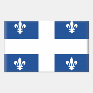 Quebec (Canada) Flag Rectangular Sticker