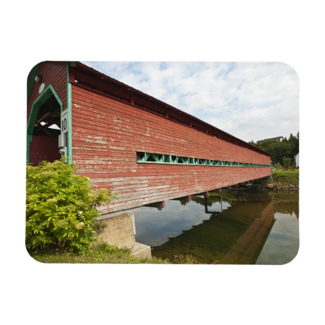 Quebec, Canada. Galipeault covered bridge in Magnet (Horizontal)