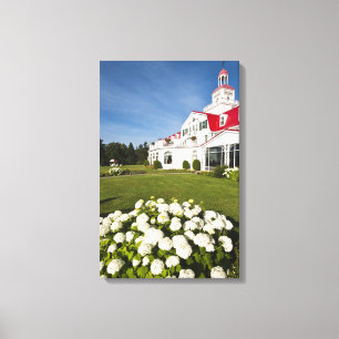 Quebec, Canada. Historic Hotel Tadoussac, 3 Canvas Print