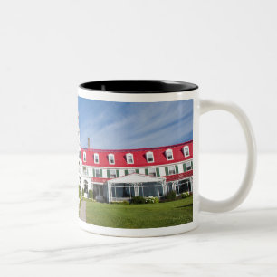 Quebec, Canada. Historic Hotel Tadoussac, Two-Tone Coffee Mug