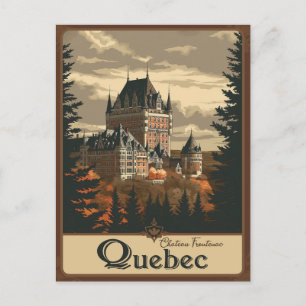 Quebec, Canada Majesty of Le Château Frontenac Postcard