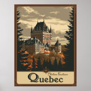 Quebec, Canada Majesty of Le Château Frontenac Poster