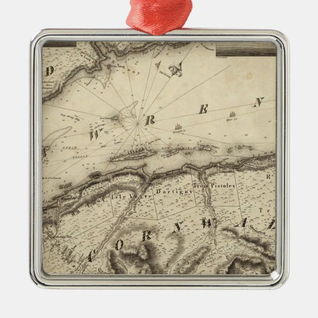 Quebec, Canada Metal Tree Decoration (Front)