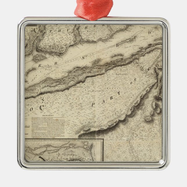 Quebec, Canada Metal Tree Decoration (Front)