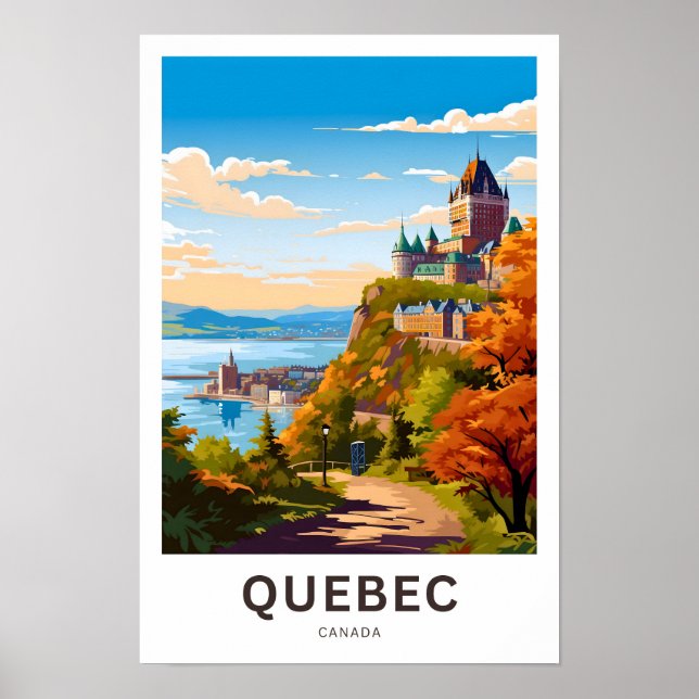 Quebec Canada Travel Print (Front)