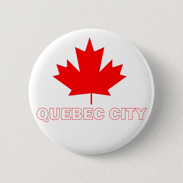 Quebec City 6 Cm Round Badge (Front)