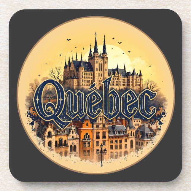 Quebec City Canada Coaster (Front)