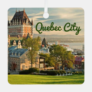 Quebec City Canada stylised Metal Tree Decoration