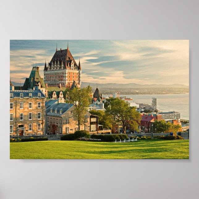 Quebec City Canada stylised Poster (Front)