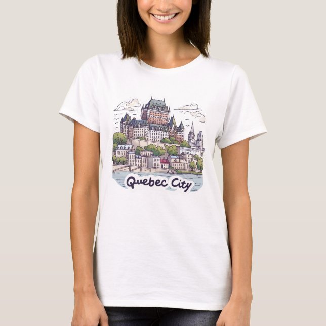 Quebec City Canada T-Shirt (Front)