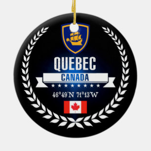 Quebec City Ceramic Tree Decoration