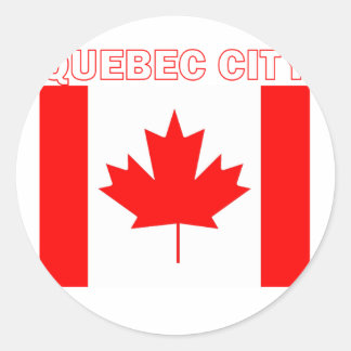 Quebec City Classic Round Sticker