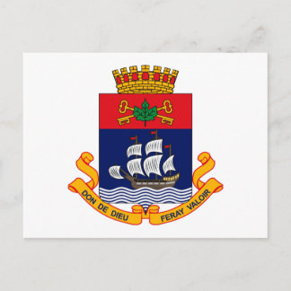 Quebec City Coat of Arms Postcard
