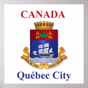 Québec City coat of arms Poster