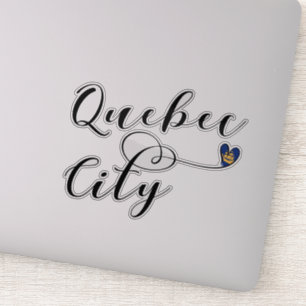 Quebec City Flag In A Heart