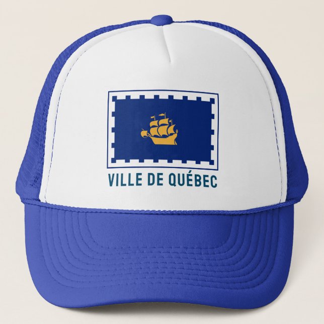 Quebec City Flag Trucker Hat (Front)