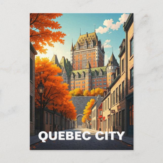 Quebec City Holiday Postcard (Front)