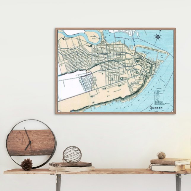 Quebec City Map 1906 Glossy Poster (Creator Uploaded)