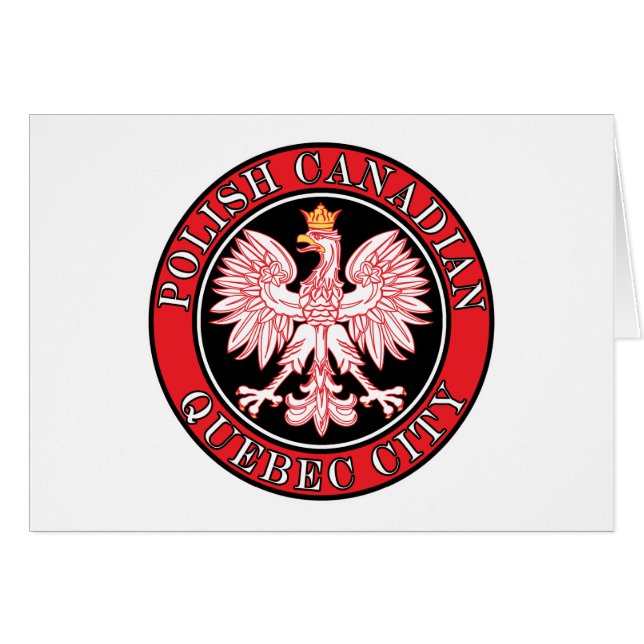 Quebec City Polish Canadian Eagle (Front Horizontal)