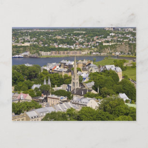 Quebec City, Quebec, Canada. Looking down on the Postcard