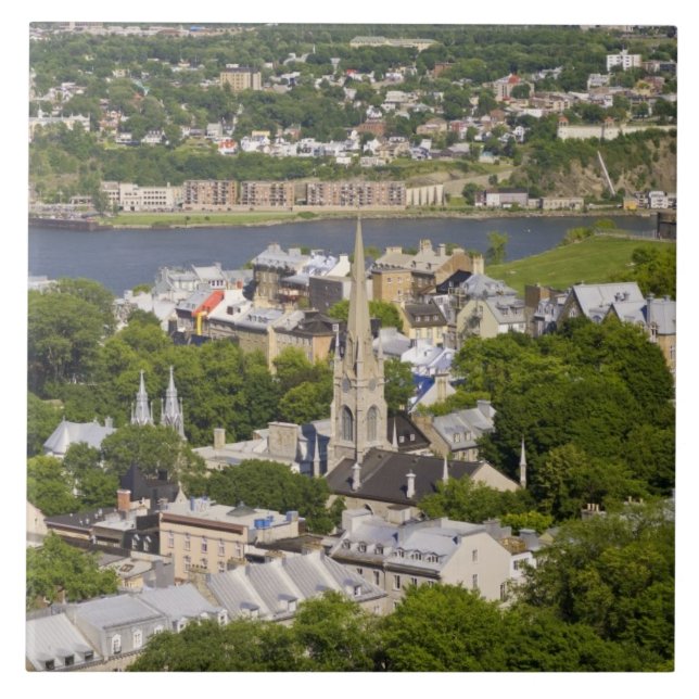 Quebec City, Quebec, Canada. Looking down on the Tile (Front)