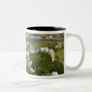 Quebec City, Quebec, Canada. Looking down on the Two-Tone Coffee Mug