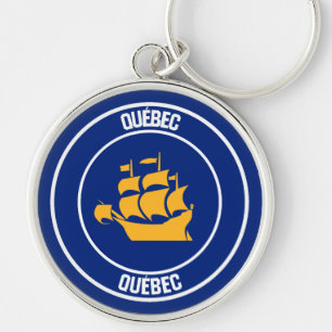 Quebec City  Round Emblem Key Ring