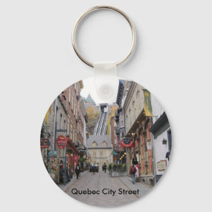 Quebec City Street Key Ring
