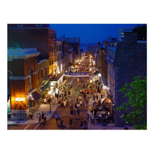 Quebec City Summer Festival Saint-Jean Postcard