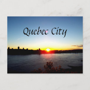 Quebec City Sunset Postcard