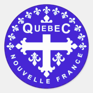 Quebec Classic Round Sticker
