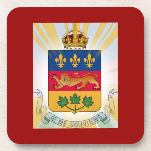 Quebec Coat of Arms Coaster