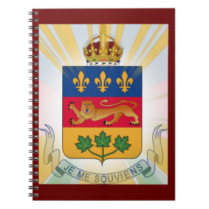 Quebec Coat of Arms Notebook
