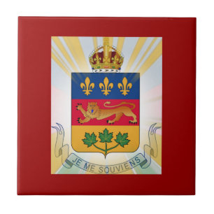 Quebec Coat of Arms Tile