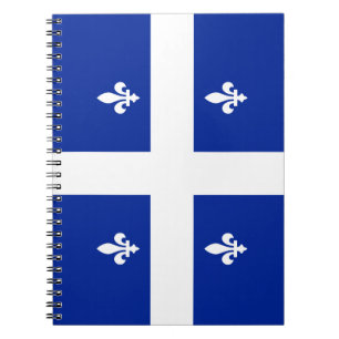 Québec drapeau fleur de lys notebook