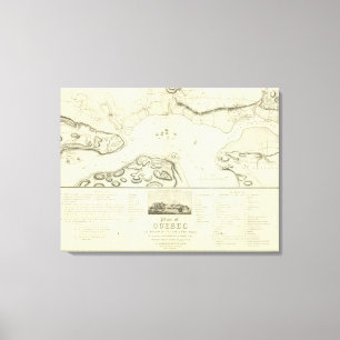Quebec during the Siege Canvas Print