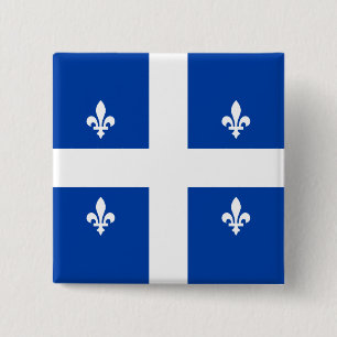 Quebec Flag 15 Cm Square Badge
