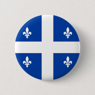 Quebec Flag 6 Cm Round Badge