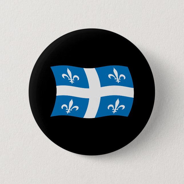 Quebec Flag Button (Front)