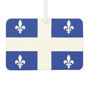 Quebec flag car air freshener