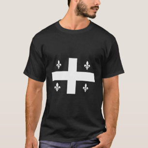 Quebec Flag Fleurdelise Quebecois Flags Men Women T-Shirt