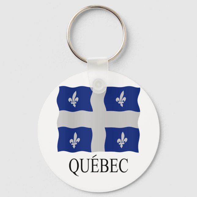Québec flag key ring (Front)