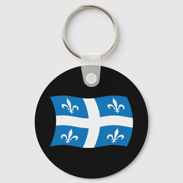 Quebec Flag Keychain (Front)