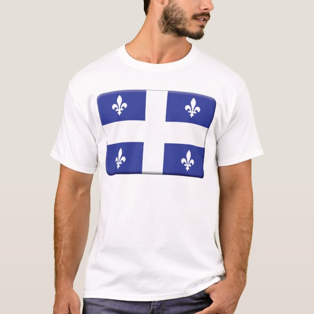 Quebec Flag PERSONALIZE T-Shirt (Front)